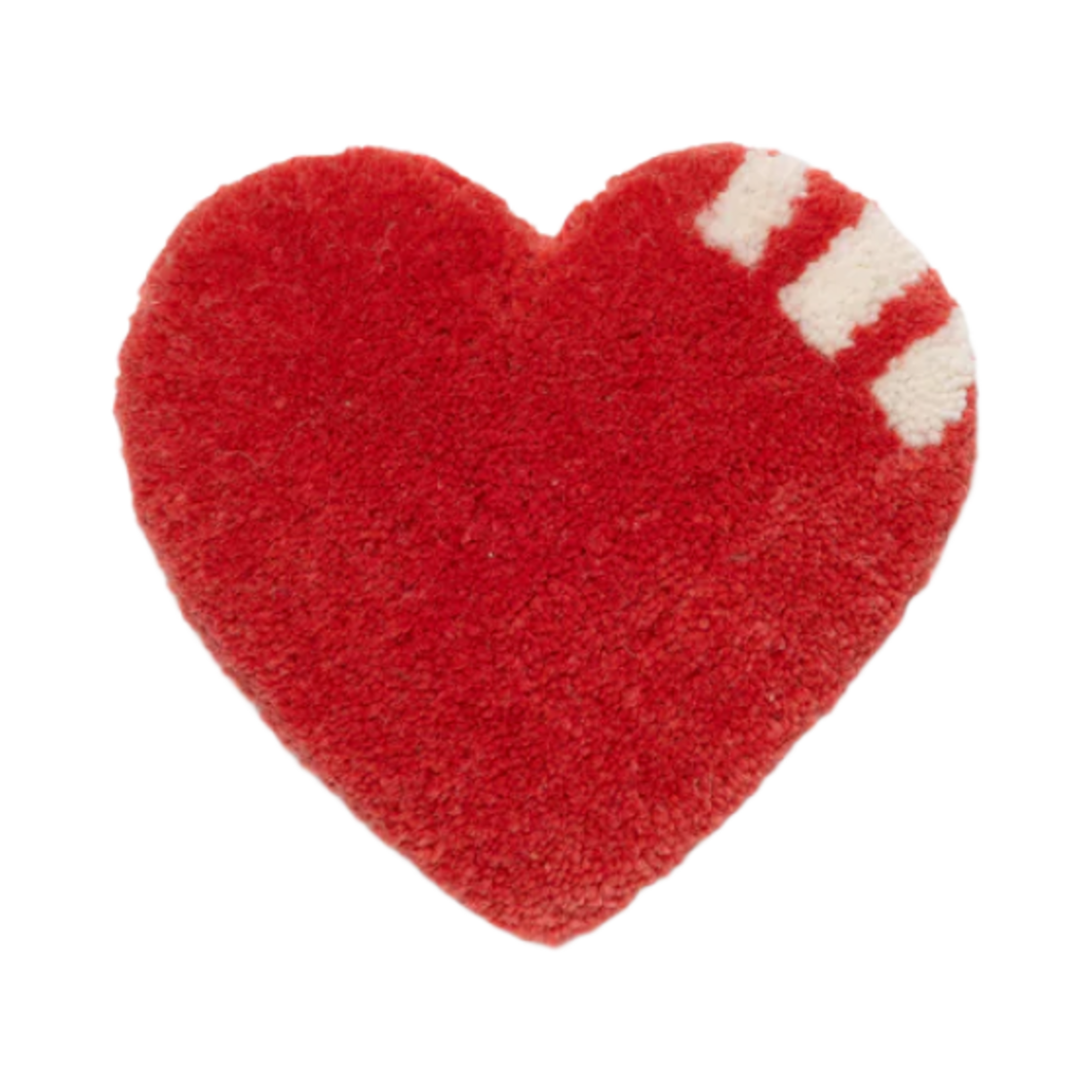 HM29GD082 Human Made Heart Rug Coaster Red