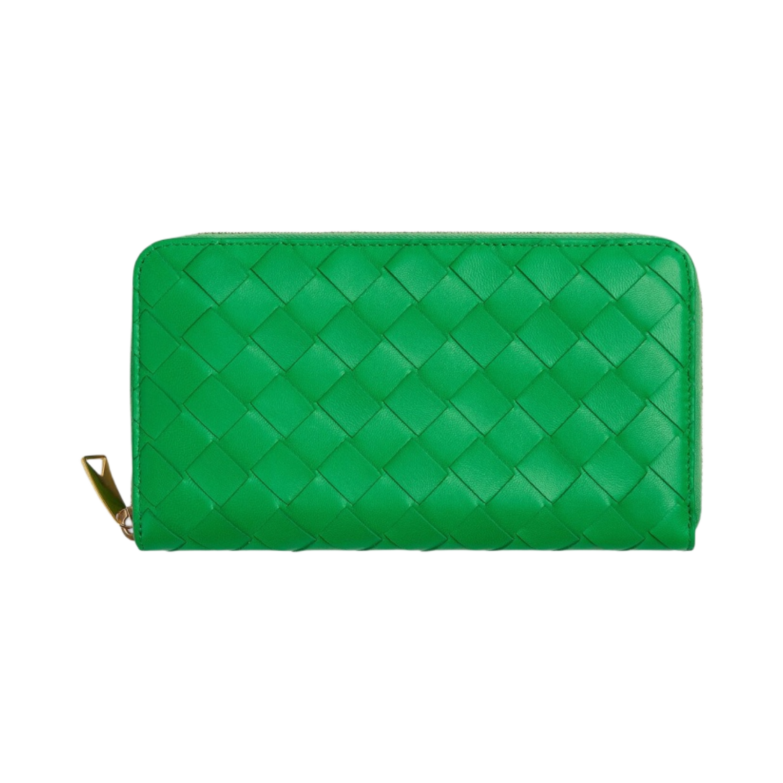 보테가 베네타 인트레치아토 집 어라운드 지갑 패러킷(Bottega Veneta Intrecciato Zip Around Wallet Parakeet) - 1