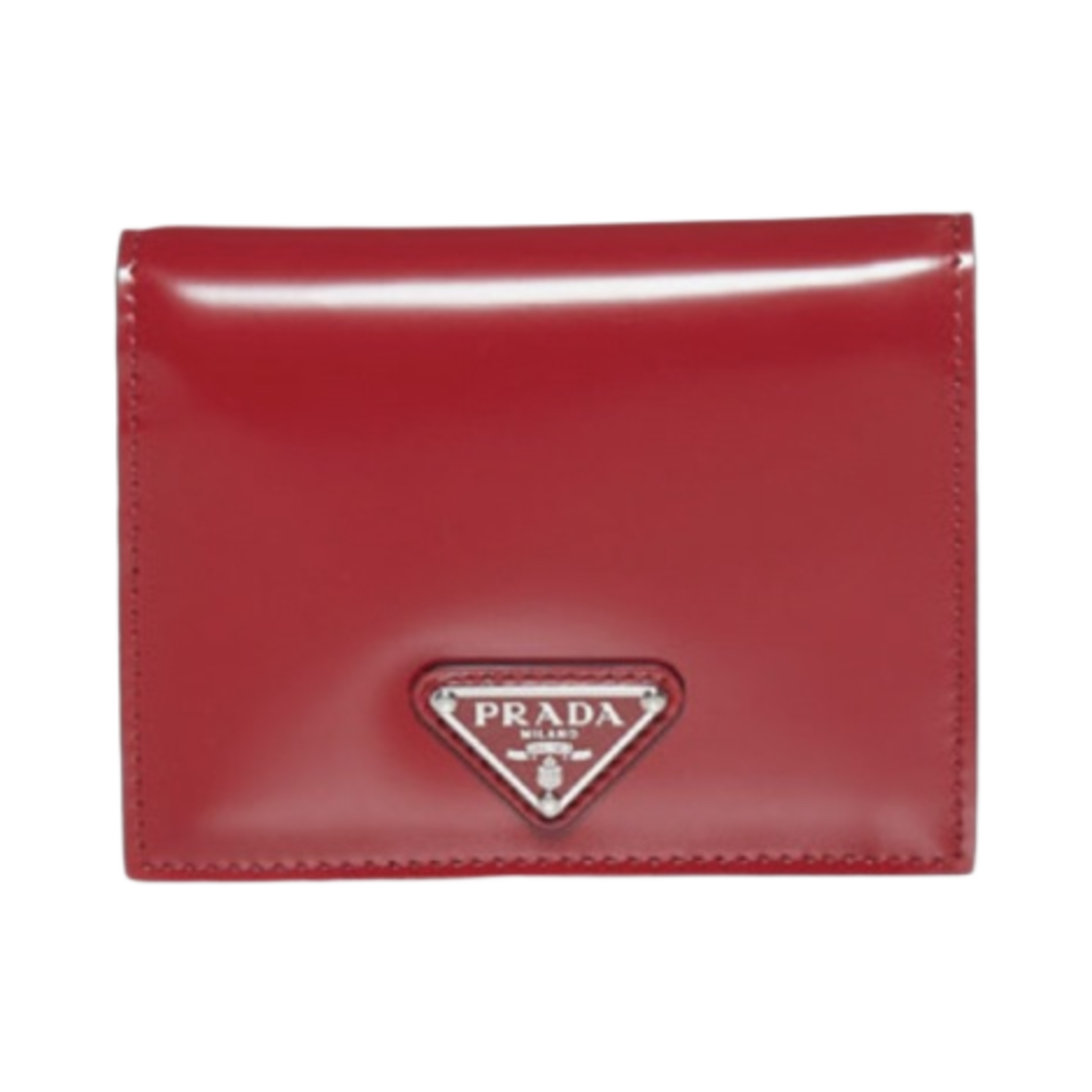 프라다 스몰 브러쉬드 레더 월렛(Prada Small Brushed Leather Wallet Red) - 1