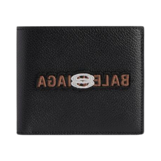 Balenciaga Cash Square Folded Wallet Black