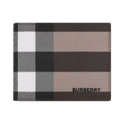 Burberry Check Bifold Wallet Dark Birch Brown