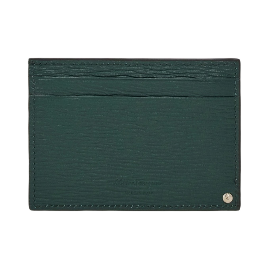 페라가모 간치니 풀-아웃 ID 윈도우 카드 홀더 아그리폴리오 블루 블랙(Ferragamo Gancini Card Holder with Pull-Out ID Window Agrifoglio Blue Black) - 3