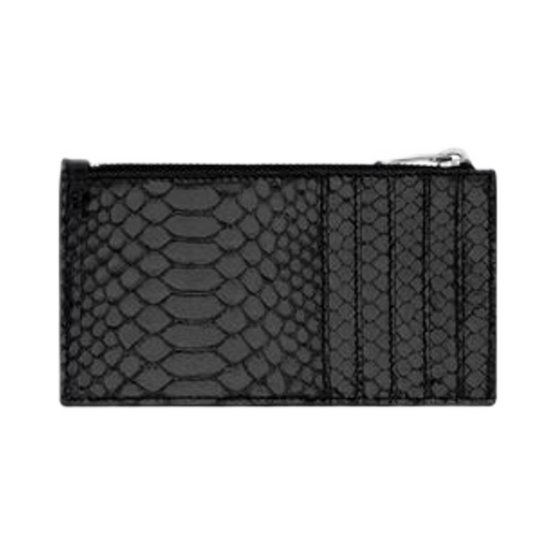 생로랑 카산드라 프라그먼트 지퍼 카드 케이스 파이썬 블랙(Saint Laurent Cassandre Fragments Zippered Card Case In Python Black) - 2