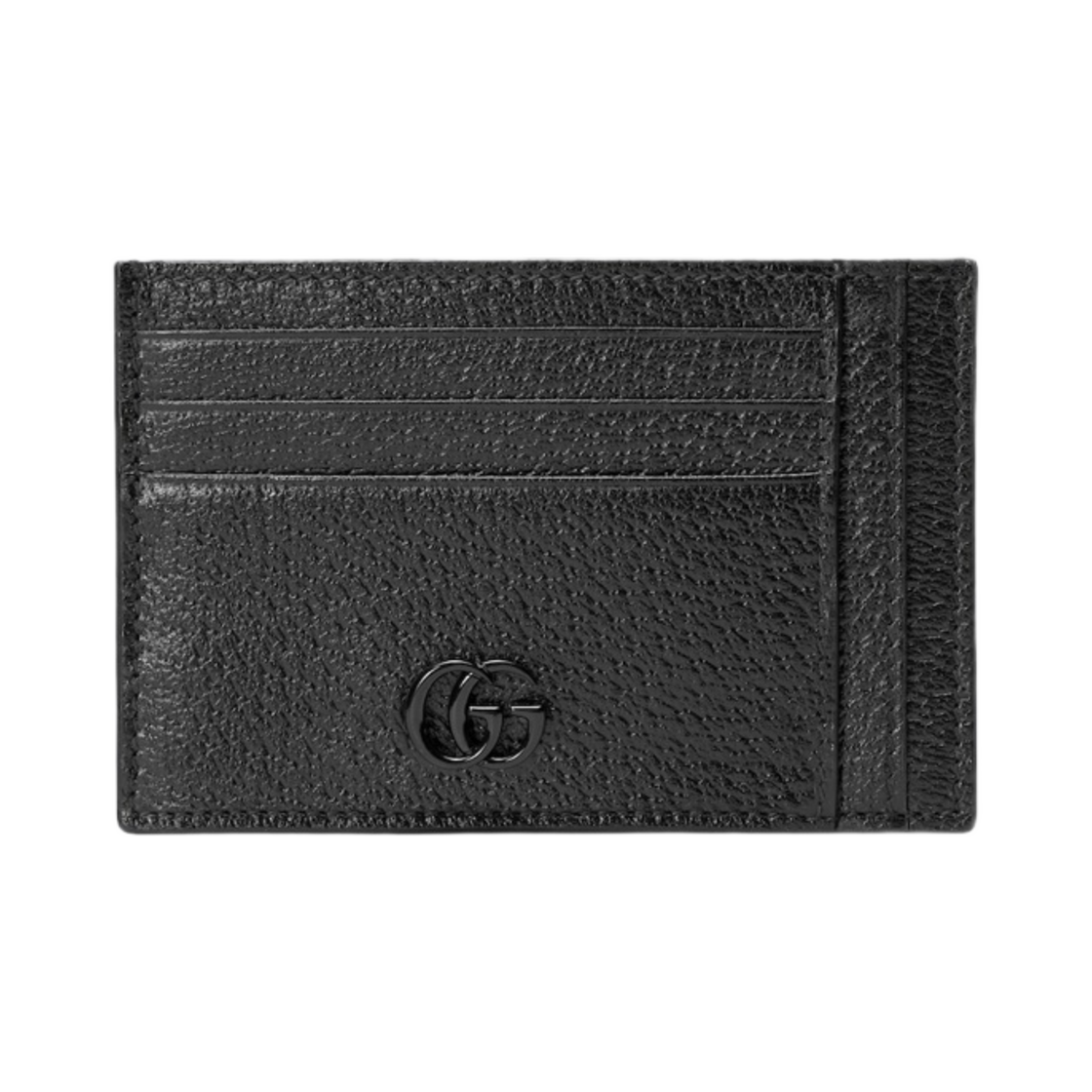 구찌 GG 마몽 카드 케이스 블랙 레더(Gucci GG Marmont Card Case Black Leather) - 1