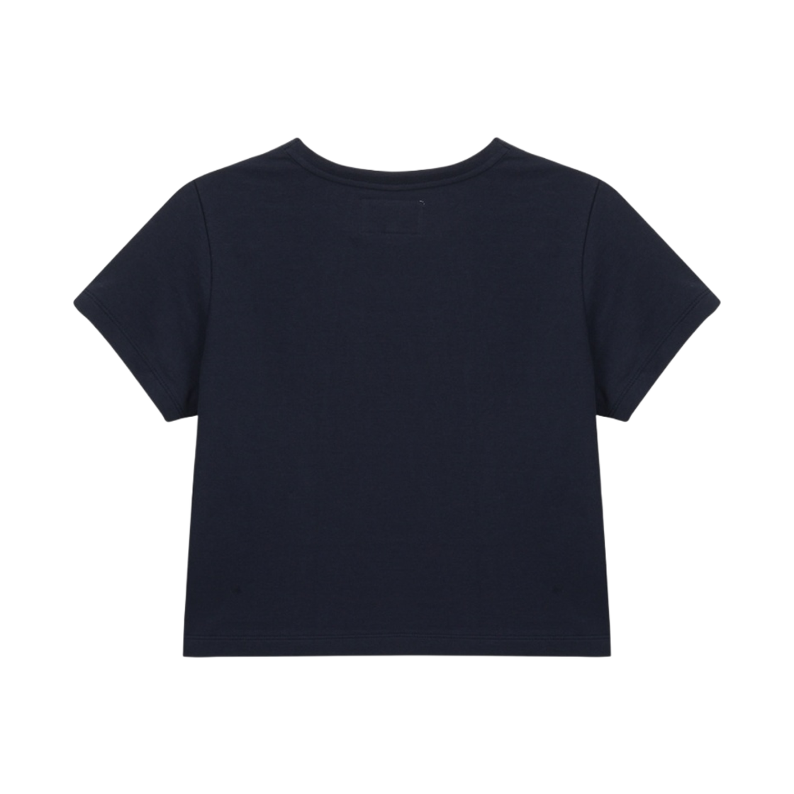 (W) 마뗑킴 커티드 로고 크롭탑 네이비((W) Matin Kim Cutted Logo Crop Top Navy) - 2
