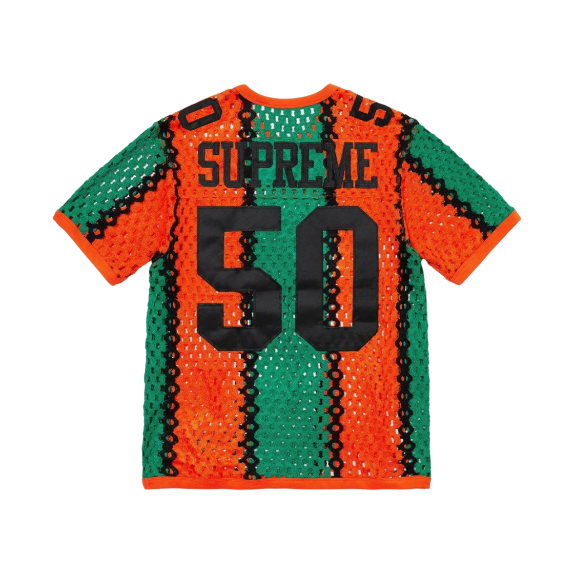 슈프림 크로쉐 풋볼 저지 오렌지 - 23SS(Supreme Crochet Football Jersey Orange - 23SS) - 2