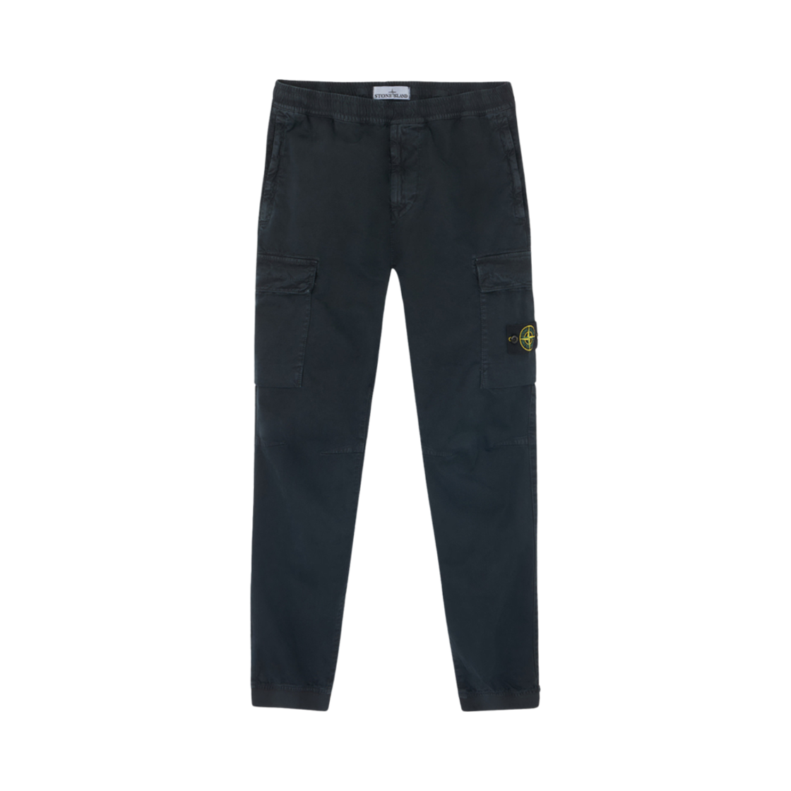 8115313L1-A0120 Stone Island 313L1 Stretch Broken Twill Organic Cotton Old Effect Regular Tapered Fit Cargo Pants Navy Blue - 24FW