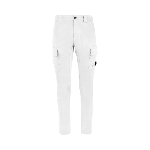 C.P. Company Stretch Sateen Cargo Pants Gauze White - 22SS