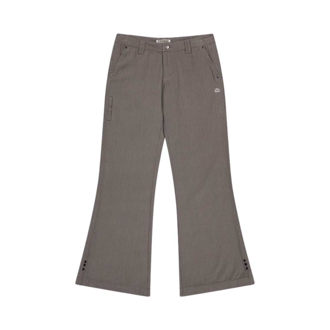 코이세이오 스트라이프 로우 라이즈 팬츠 베이지