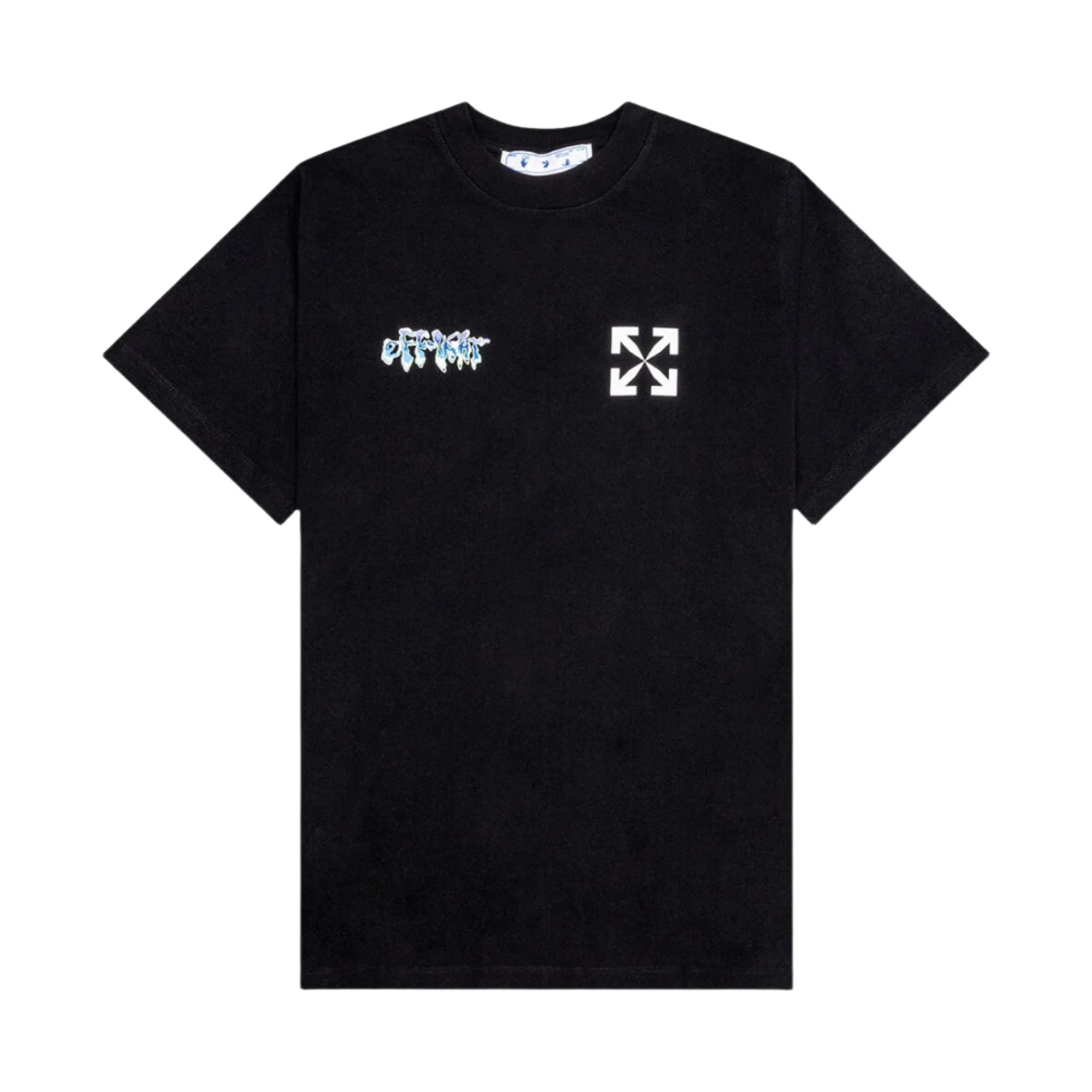 오프화이트 90's 리퀴드 슬림 티셔츠 블랙(Off-White 90's Liquid Slim T-Shirt Black) - 1