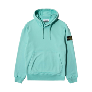 Stone Island 64151 Cotton Fleece Hooded Sweatshirt Aqua - 21SS