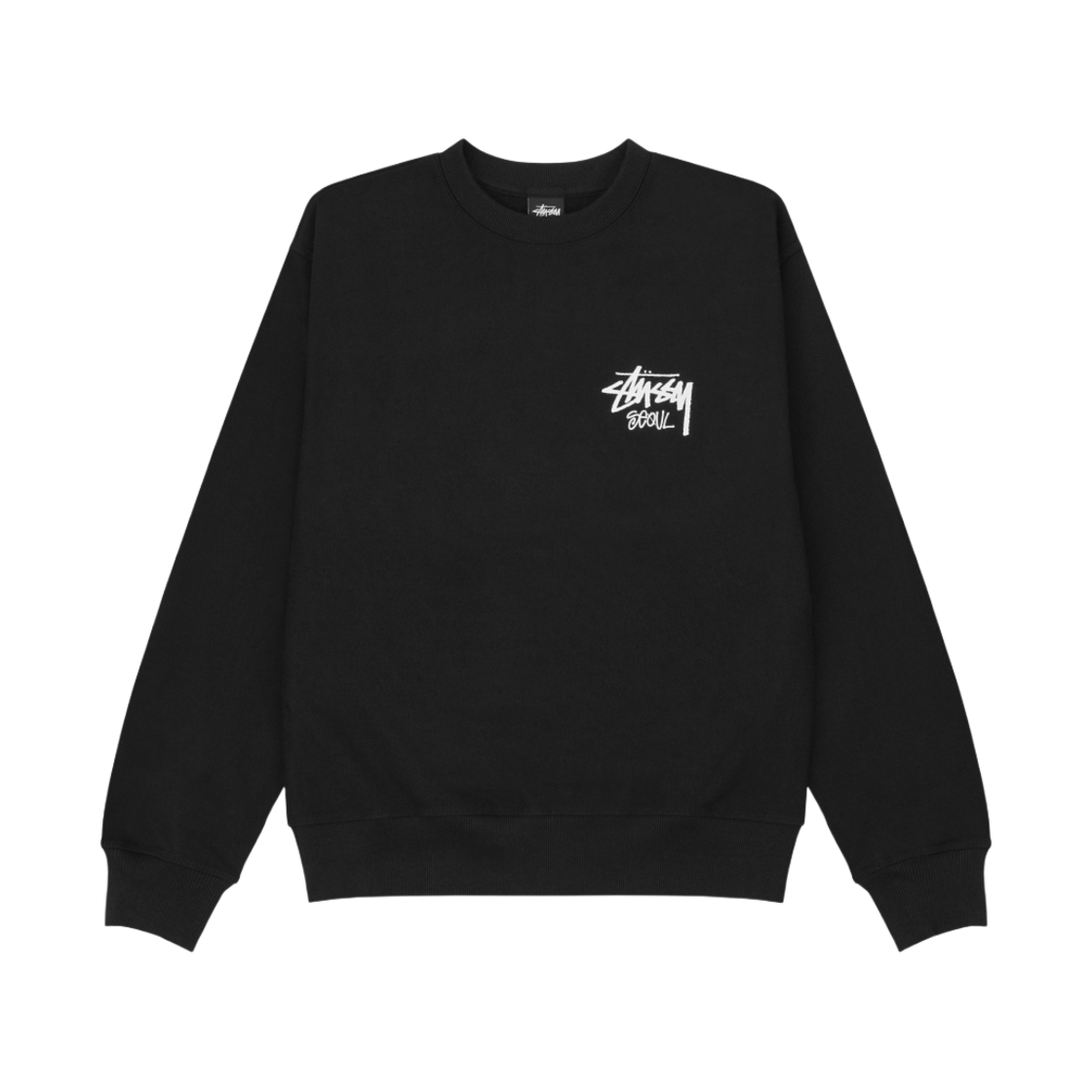 스투시 스탁 서울 크루넥 블랙 2023(Stussy Stock Seoul Crew Black 2023) - 2