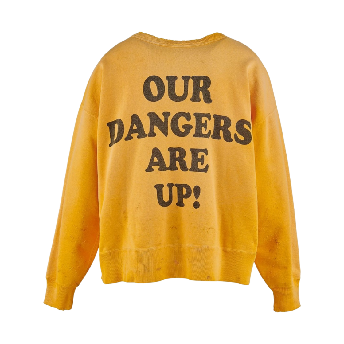 세인트 마이클 크롭 크루넥 스웨트셔츠 옐로우(Saint Mxxxxxx Cropped Crewneck Sweatshirt Yellow - 24SS) - 2