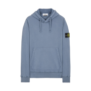 Stone Island 64120 Cotton Fleece Hooded Sweatshirt Avio Blue - 22FW