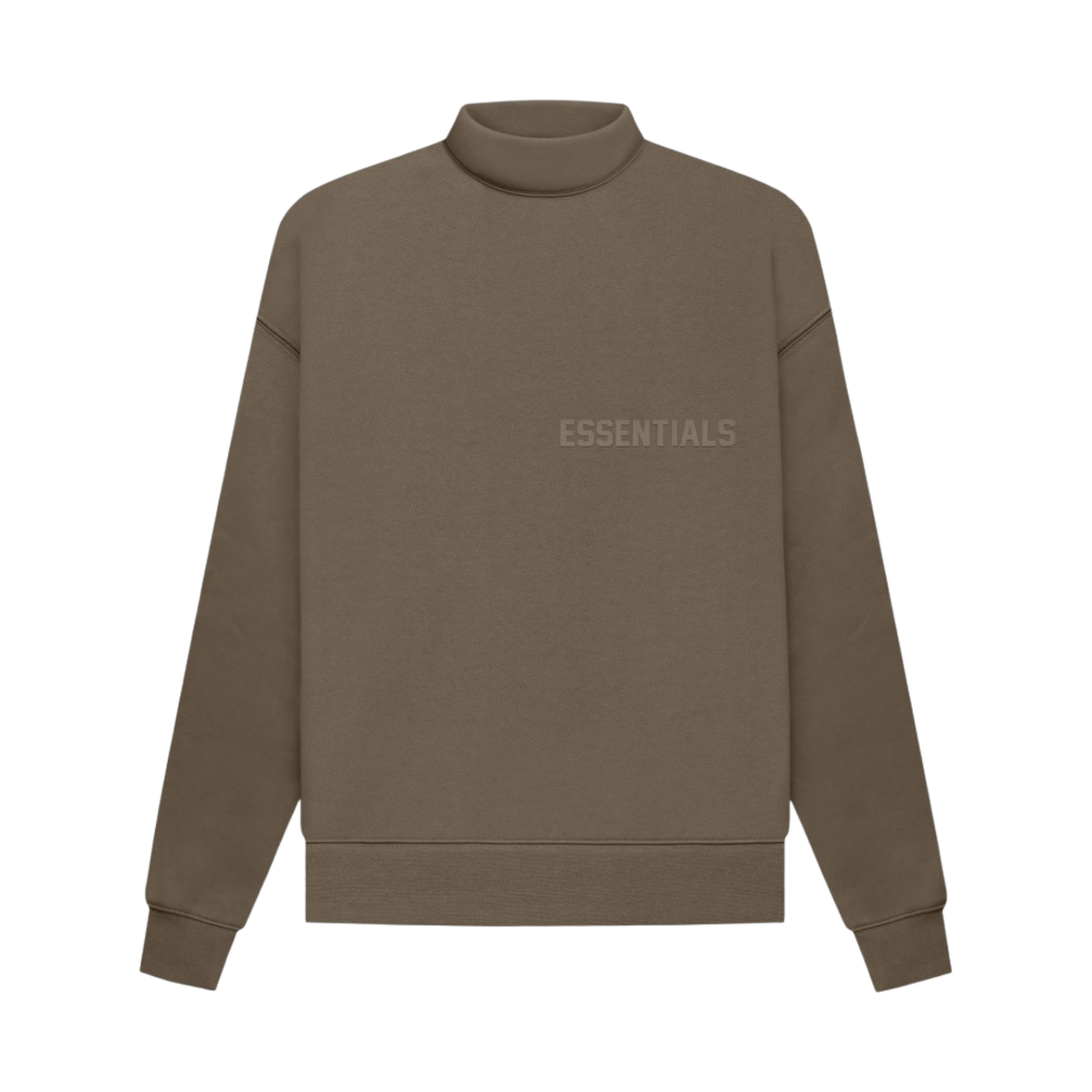 에센셜 모크넥 스웨트셔츠 우드 - 22FW