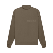Essentials Mockneck Sweatshirt Wood - 22FW