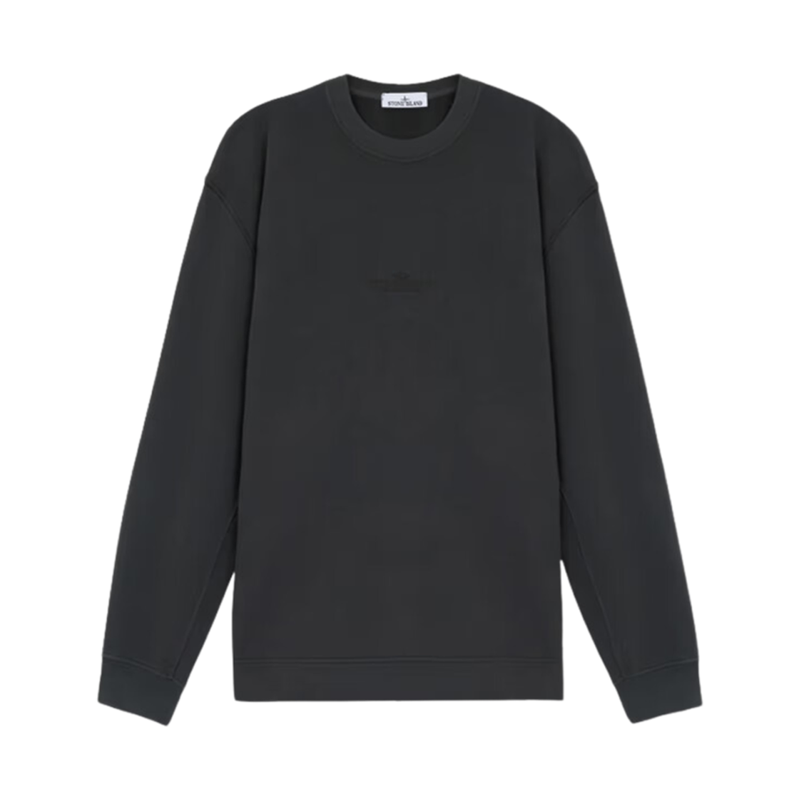 811566720-V0062 Stone Island 66720 Brushed Organic Cotton Fleece Oversized Fit Crewneck Sweatshirt  Lead Grey - 24FW