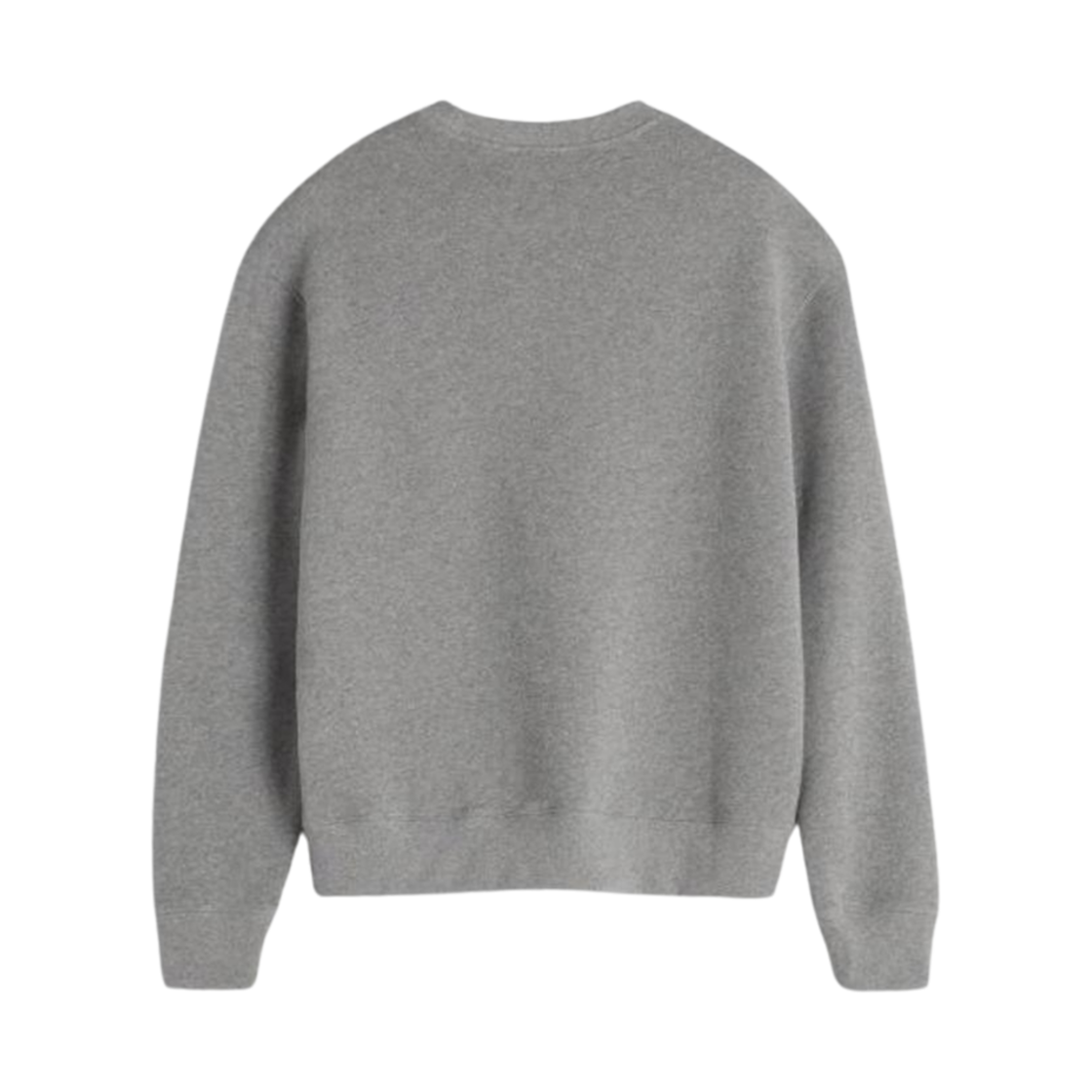 (W) 메종 키츠네 볼드 폭스 헤드 패치 컴포트 스웨트셔츠 미디움 그레이 멜란지((W) Maison Kitsune Bold Fox Head Patch Comfort Sweatshirt Medium Grey Melange) - 2