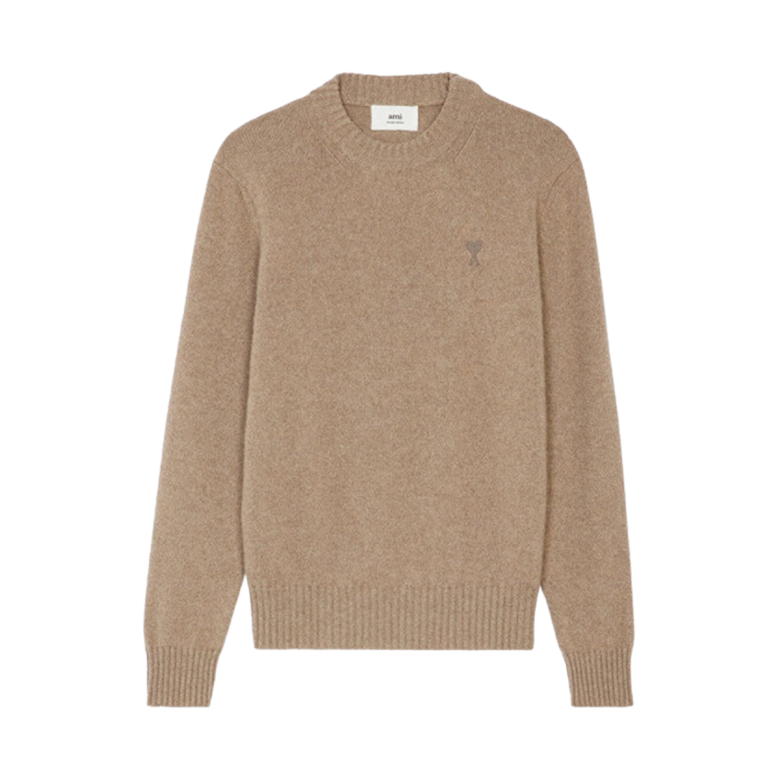 H21HK007-005-265 AMI de Coeur Crewneck Sweater Champagne