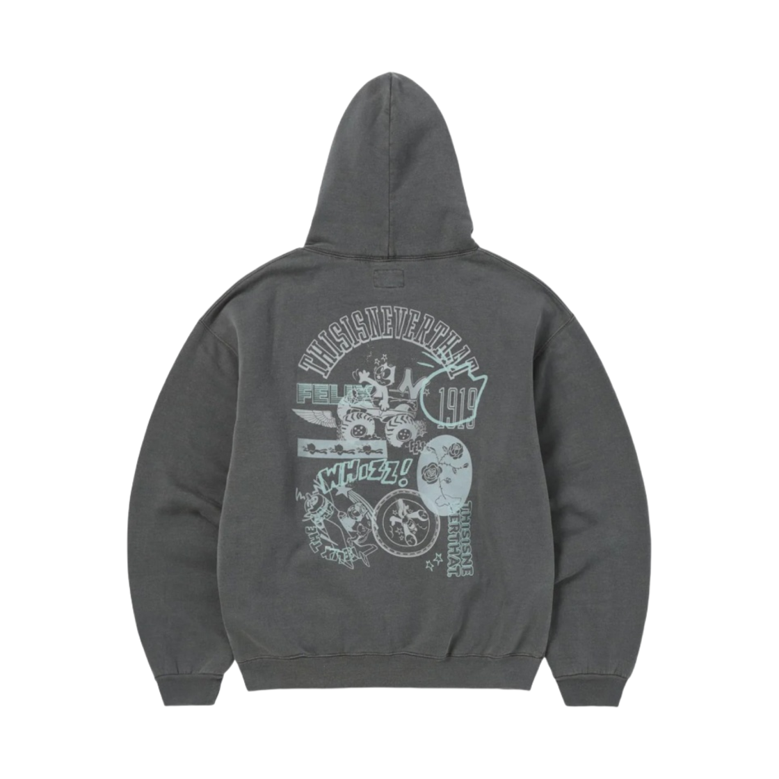 FX233TSWHO01DRG Thisisneverthat x Felix the Cat Archive Hoodie Dark Grey - #2