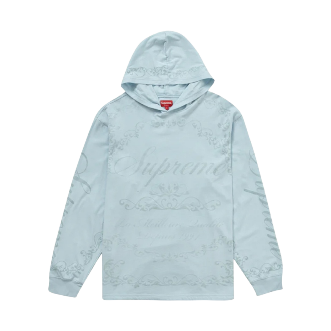 슈프림 셀레브르 후드 롱슬리브 탑 블루 - 23SS(Supreme Celebre Hooded L/S Top Blue - 23SS) - 1