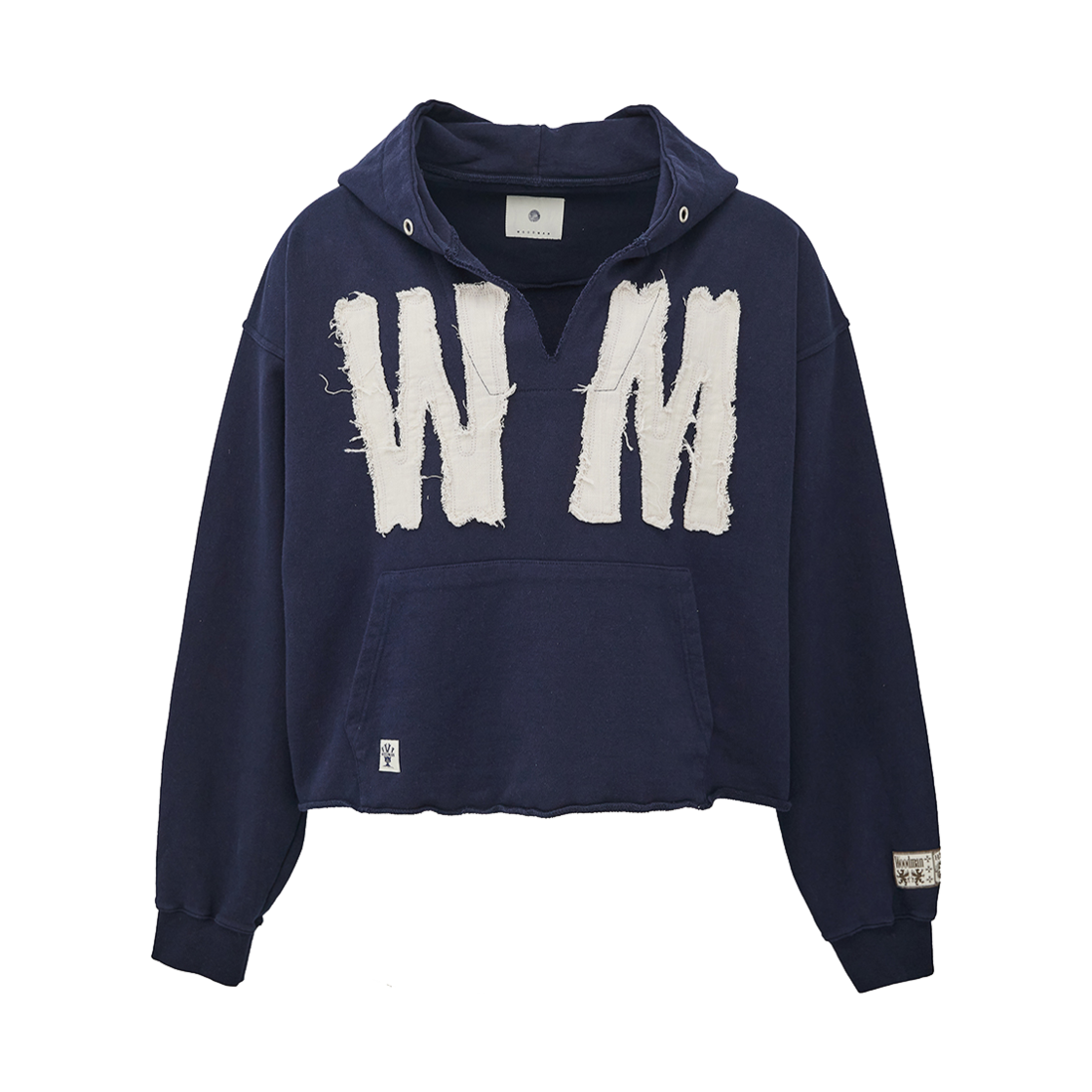 25SSHD01NA Woodman Applique Cutting Pull Over Hood Navy
