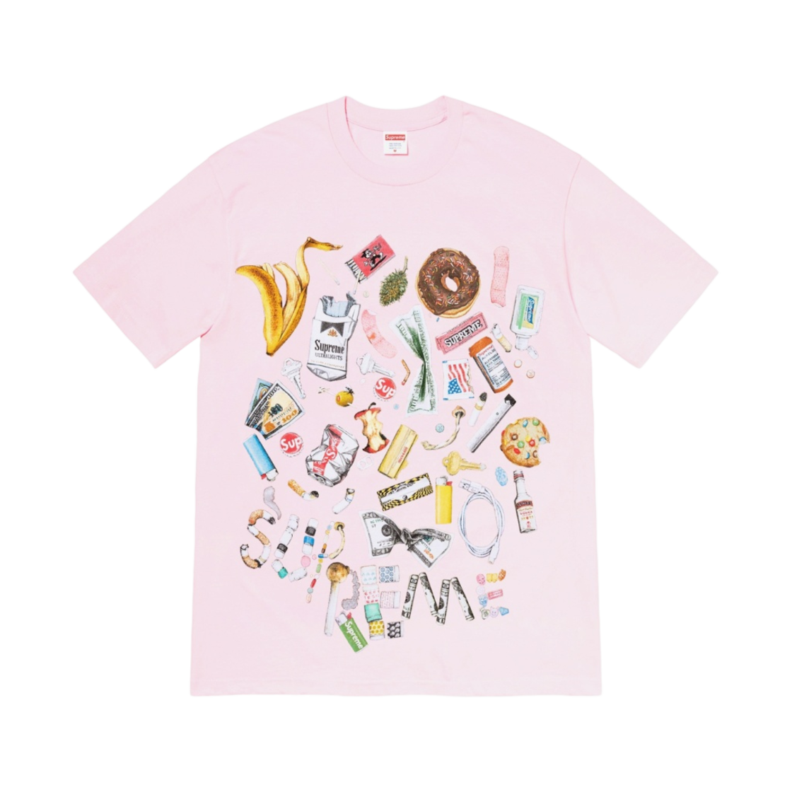- Supreme Trash T-Shirt Light Pink - 23SS