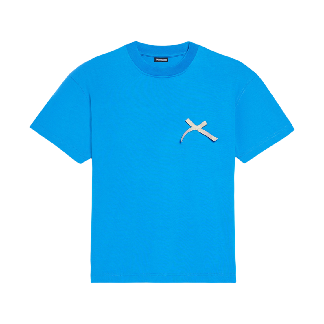 자크뮈스 르 티셔츠 노드 보우 로고 티셔츠 블루(Jacquemus Le T-Shirt Noeud Bow Logo T-Shirt Blue)