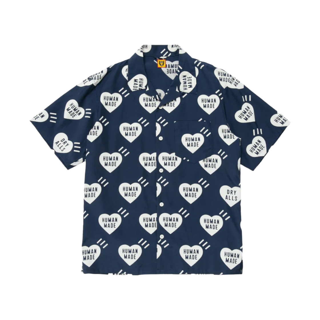 휴먼 메이드 하트 알로하 셔츠 네이비(Human Made Heart Aloha Shirt Navy) - 1