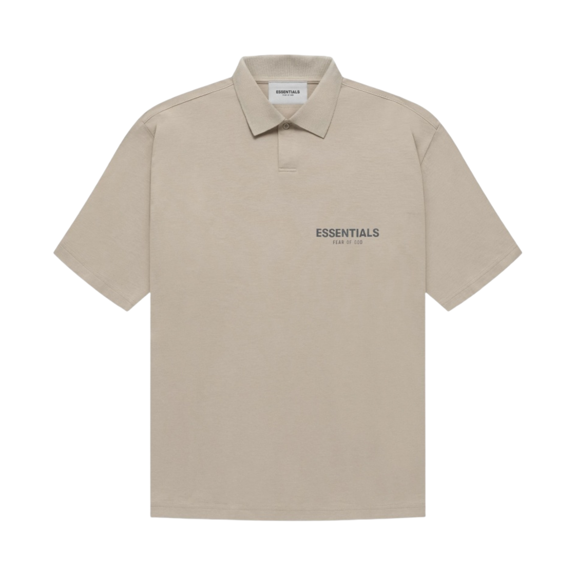 - Essentials The Core Collection Short Sleeve Polo Tan