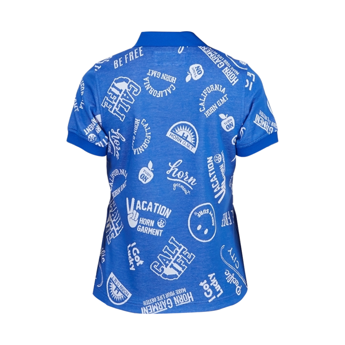 (W) 혼가먼트 골프 웨어 폴로 티셔츠 블루((W) Horn Garment Golf Wear Polo T-Shirt Blue) - 2