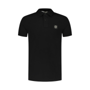 Stone Island 2SC17 Stretch Cotton Pique Polo Shirt Black - 24SS