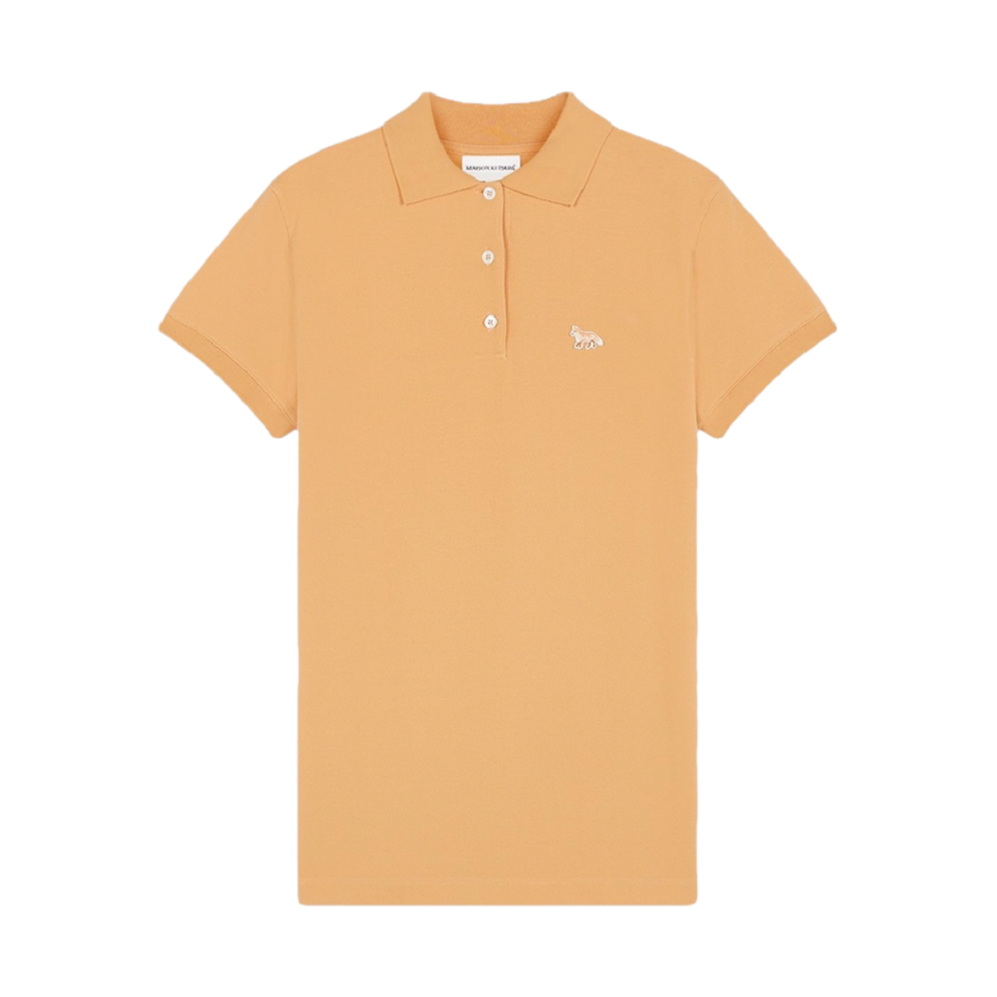 MW00202KJ7010-P822 (W) Maison Kitsune Baby Fox Patch Regular Polo T-Shirt Sunset Orange