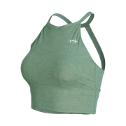 HDEX Air Bianco Halterneck Crop Top Green