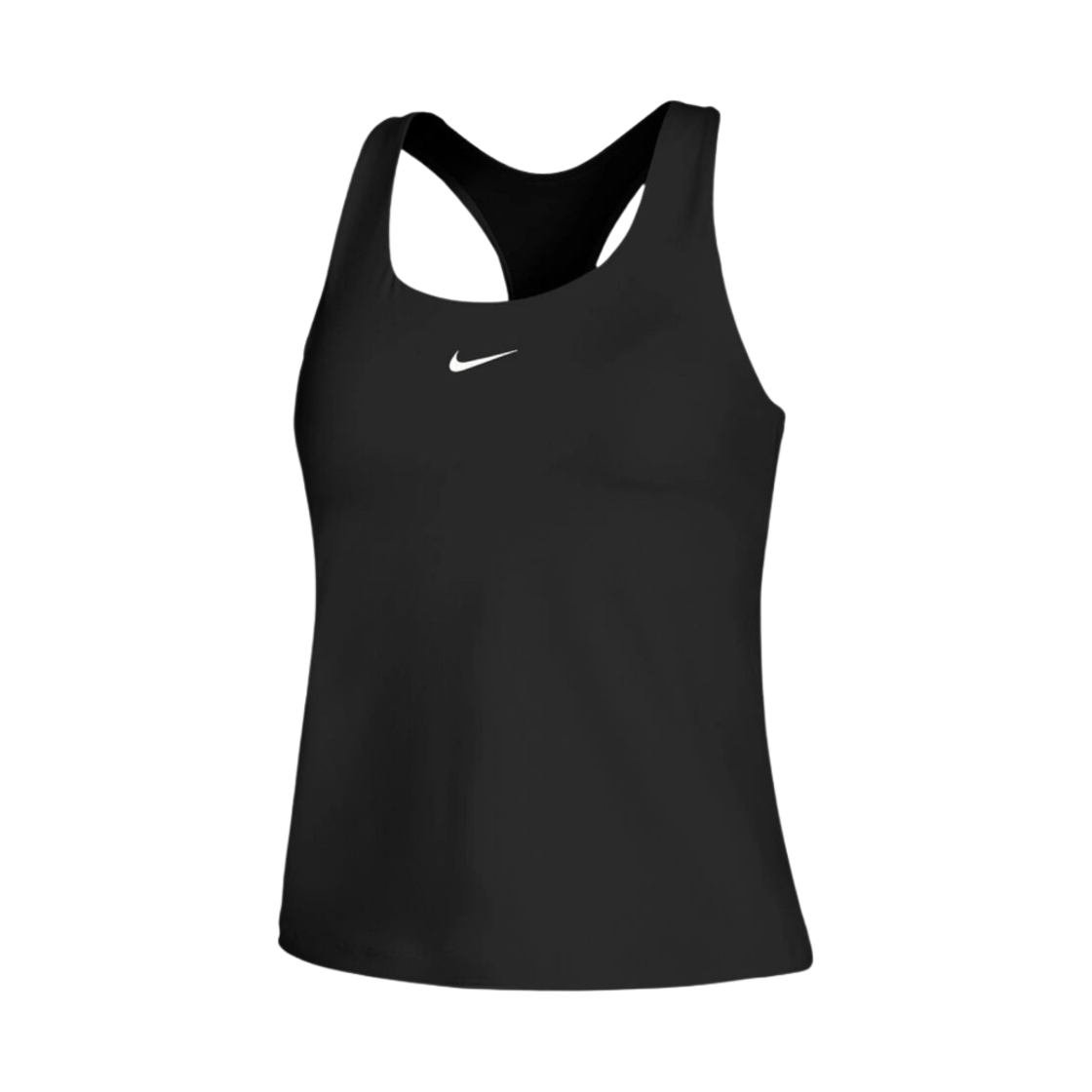 (W) 나이키 스우시 미디움 서포트 패드 스포츠 브라 탱크 블랙 - 아시아((W) Nike Swoosh Medium Support Pad Sports Bra Tank Black - Asia) - 1