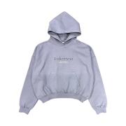 Undermycar POC Two Tone Classic Logo Bonded Sweat Hoodie Blue BR PK