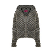 MELLOW Romanesco Knit Zip-Up Khaki