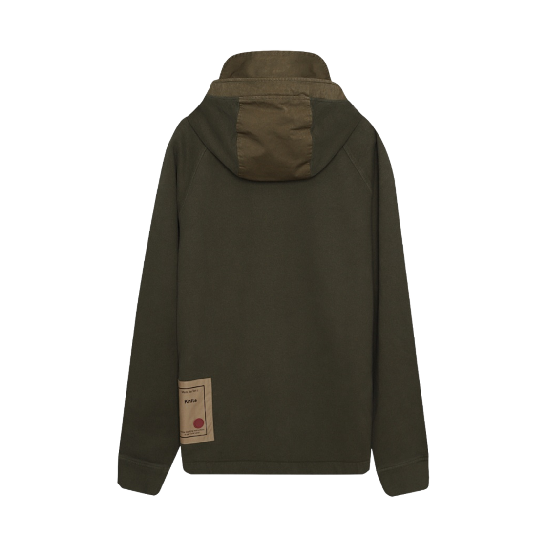 텐씨 가먼트 다이드 지퍼 후드 다크 그린(Ten C Garment Dyed Zipped Hoodie Dark Green) - 2