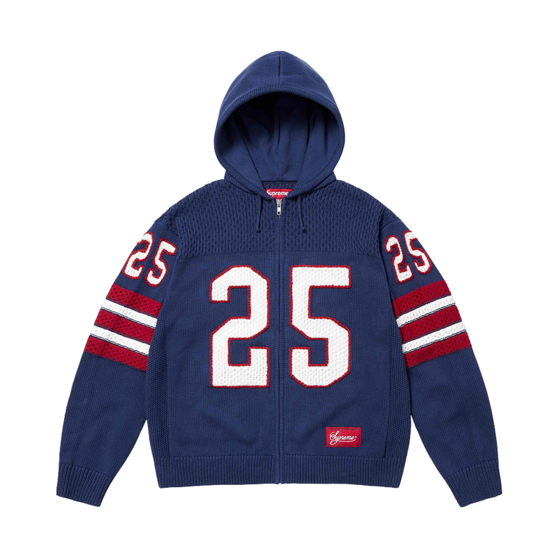 슈프림 스포츠 집업 후드 스웨터 네이비 - 25SS(Supreme Sport Zip Up Hooded Sweater Navy - 25SS) - 2