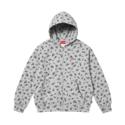 Supreme Small Box Zip Up Hooded Sweatshirt Flowers - 23FW