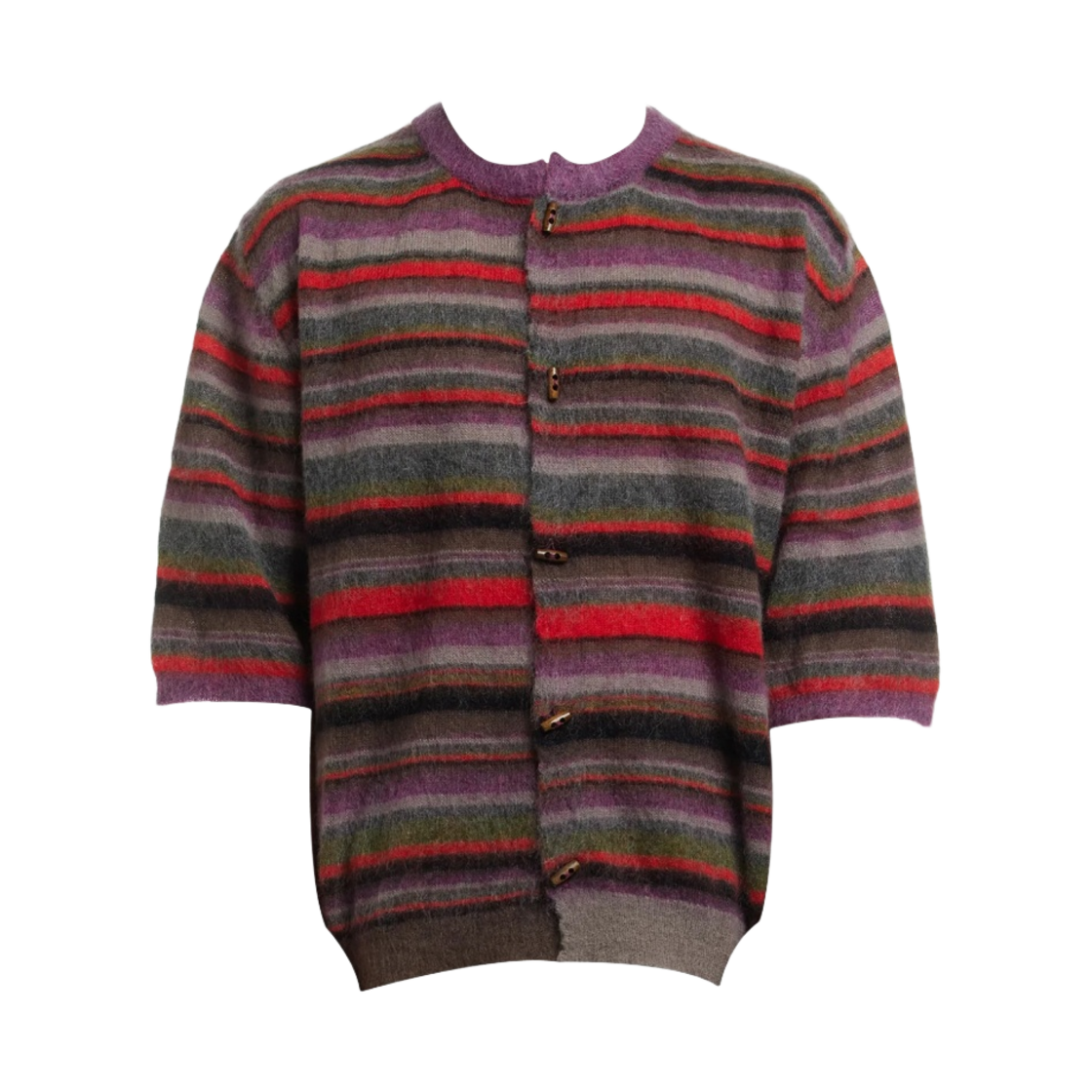 마리아노 프레키 숏슬리브 가디건 멀티컬러