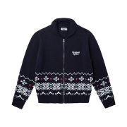 PRO-SPECS Nordic Graphic Point Cardigan Navy