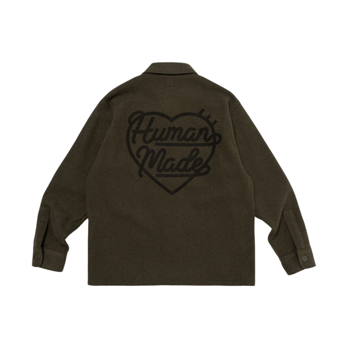 휴먼 메이드 울 CPO 셔츠 올리브 드랩(Human Made Wool CPO Shirts Olive Drab) - 2