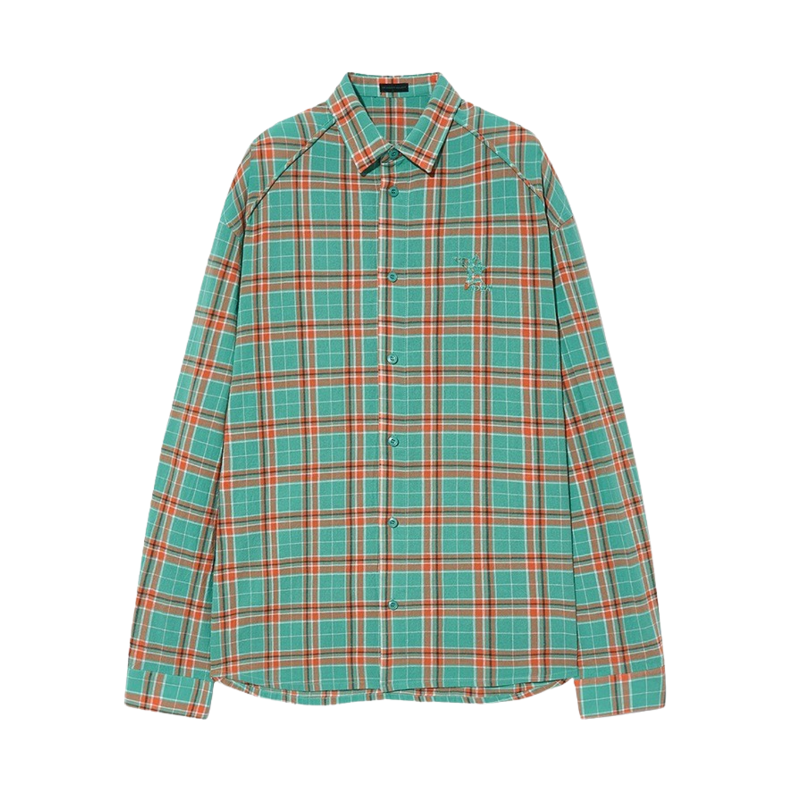 TIP_239 THE IDENTITY PROJECT Washed Check Pattern Shirts Carrot