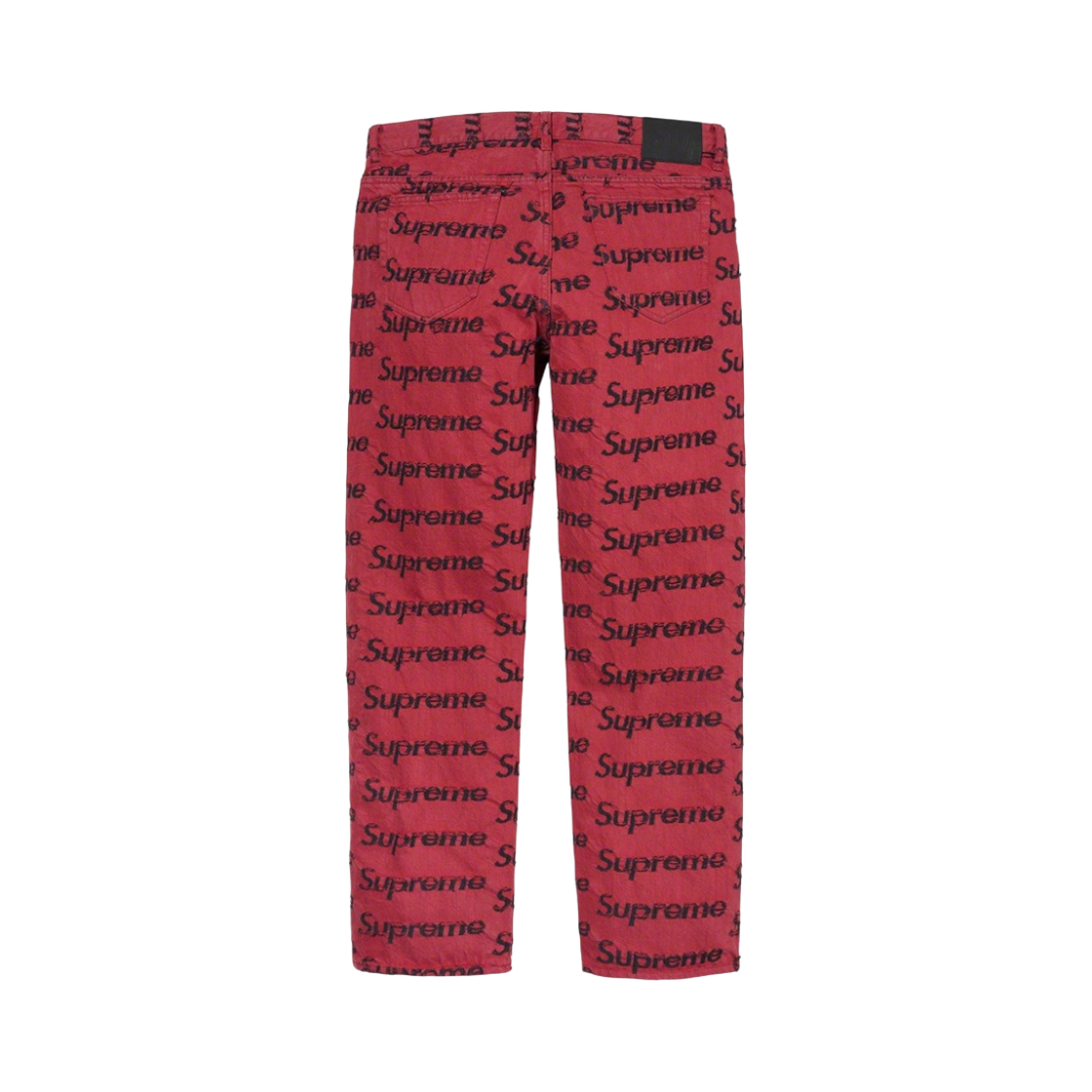 슈프림 프레이드 로고 레귤러 진 레드 - 21SS(Supreme Frayed Logos Regular Jean Red - 21SS) - 2