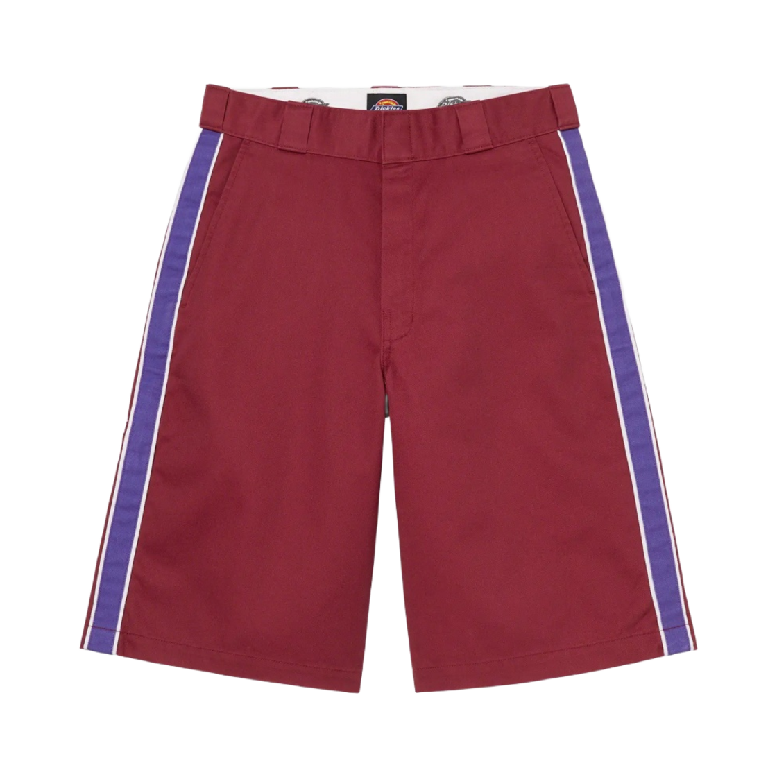 슈프림 x 디키즈 스트라이프 13인치 루즈 핏 워크 쇼츠 마룬 - 22SS(Supreme x Dickies Stripe 13 Inch Loose Fit Work Shorts Maroon - 22SS)