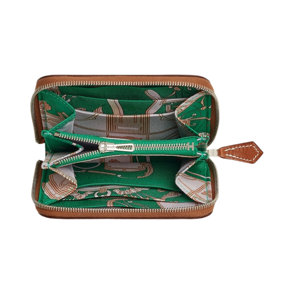 에르메스 실크인 컴팩트 지갑 앱송 바레니아 & 팔라듐 하드웨어 골드 멍뜨 모브 빨(Hermes Silk'In Compact Wallet Epsom Barenia & Palladium Gold Menthe Mauve Pale) - 2