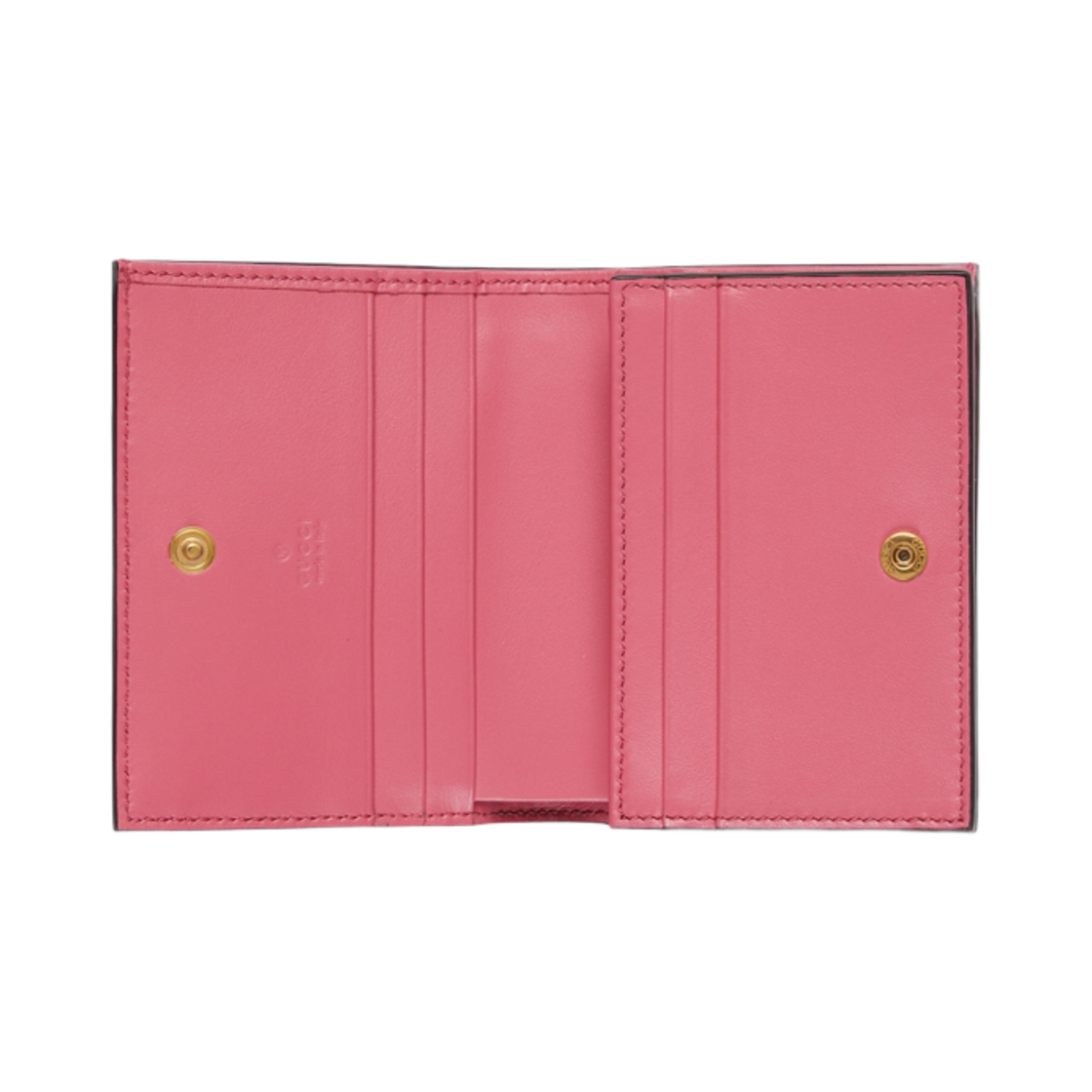 구찌 GG 마틀라세 카드 케이스 지갑 핑크 레더(Gucci GG Matelasse Card Case Wallet Pink Leather) - 2