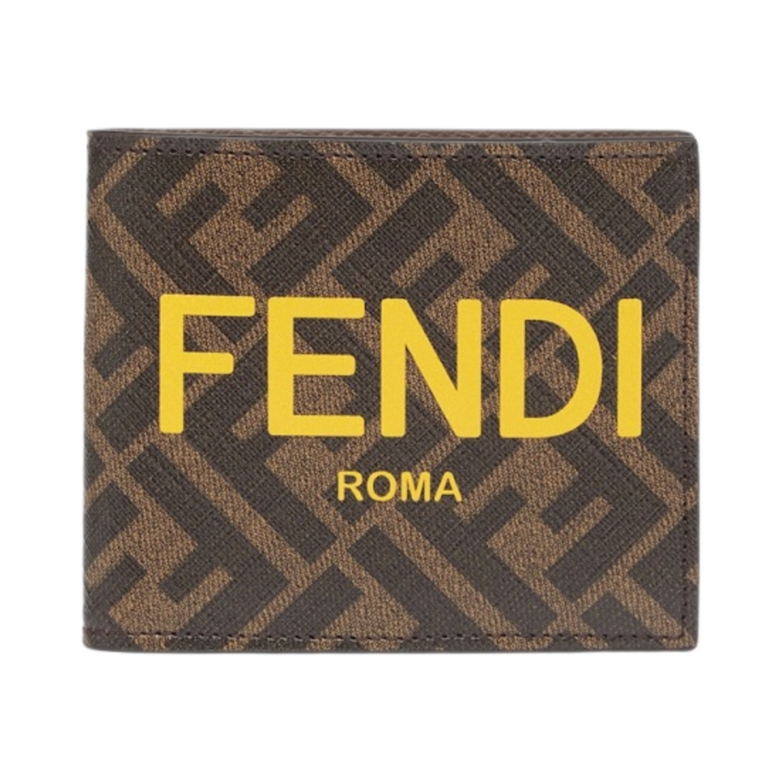 펜디 패브릭 반지갑 브라운(Fendi Fabric Bi-Fold Wallet Brown)