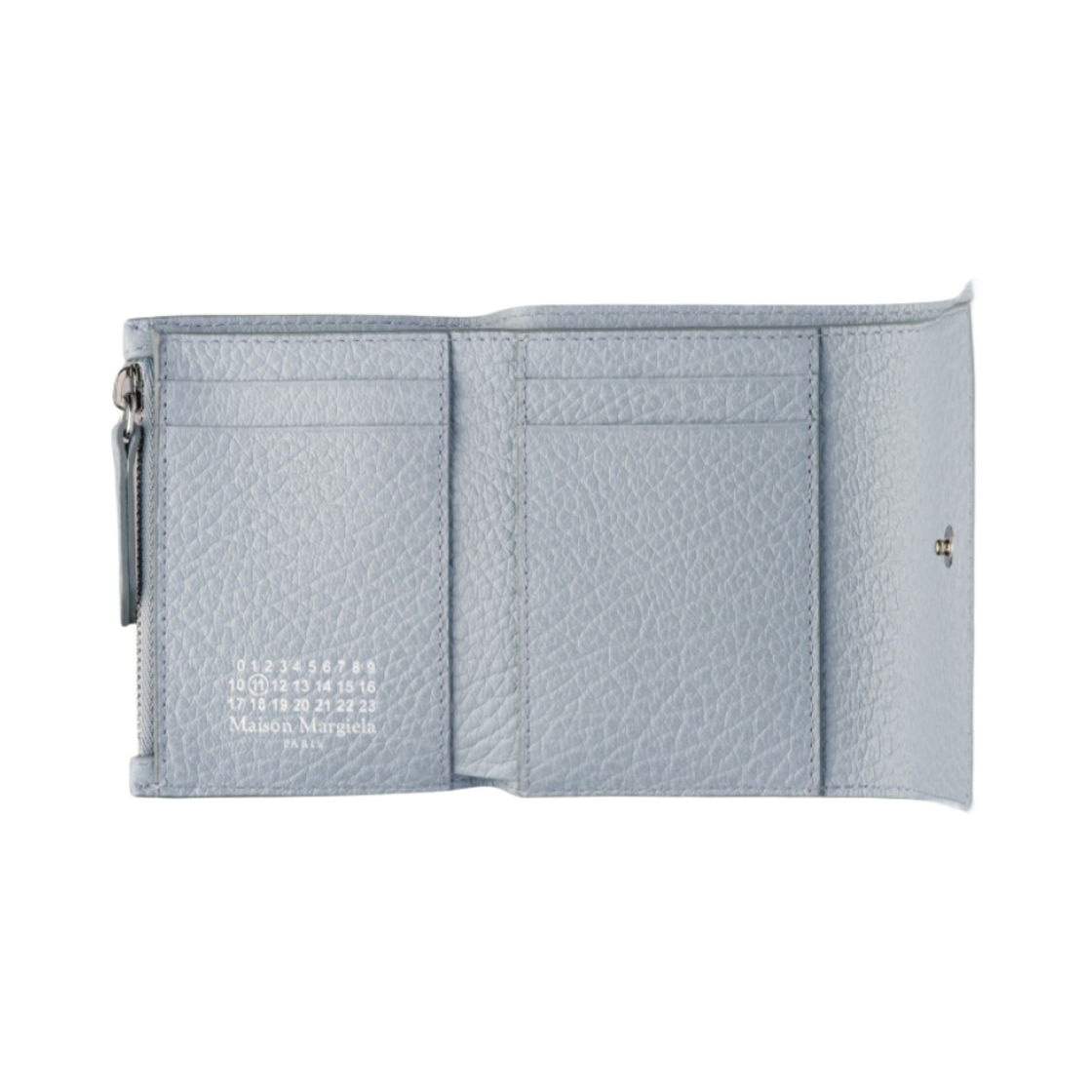 메종 마르지엘라 지퍼 컴팩트 트라이폴드 지갑 페일 블루(Maison Margiela Zip Compact Tri-Fold Wallet Pale Blue) - 2